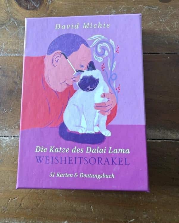 Die Katze des Dalai Lama Weisheitsorakel von David Michie – Verpackung mit Cover-Illustration