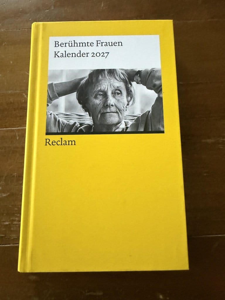 Berühmte Frauen Kalender 2027 von Reclam: Kalendercover