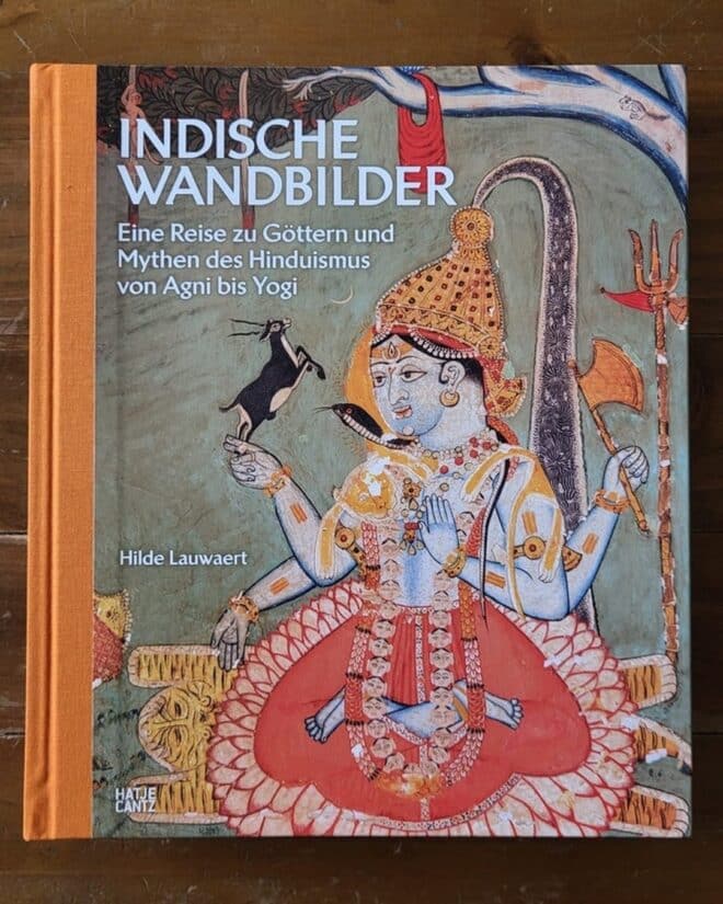 Indische Wandbilder Rezension: Cover des Bildbands von Hilde Lauwaert
